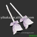 Purple crystal exclusive design delicate hair pin barrette types for fashion girl Hair Accessories HF80504